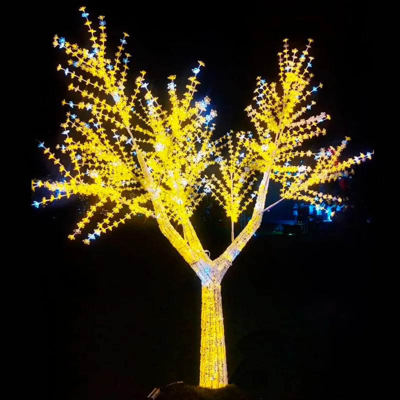 Arvore Cerejeira 1560 Led Com 195 Strobinhos 2,5m Bivolt