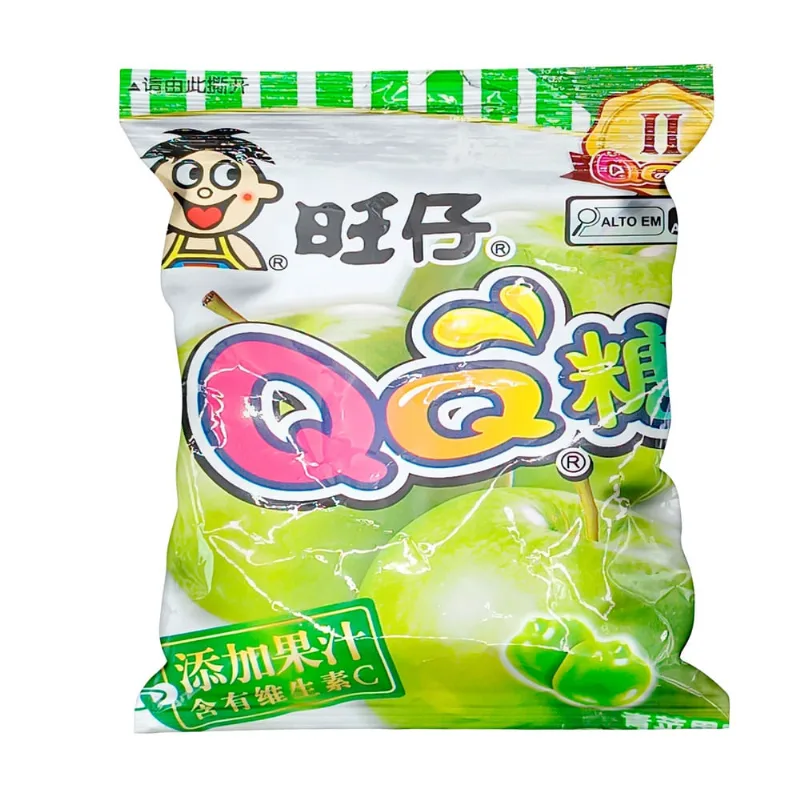 Bala Want Want qq Gummy Maçã Verde 70g