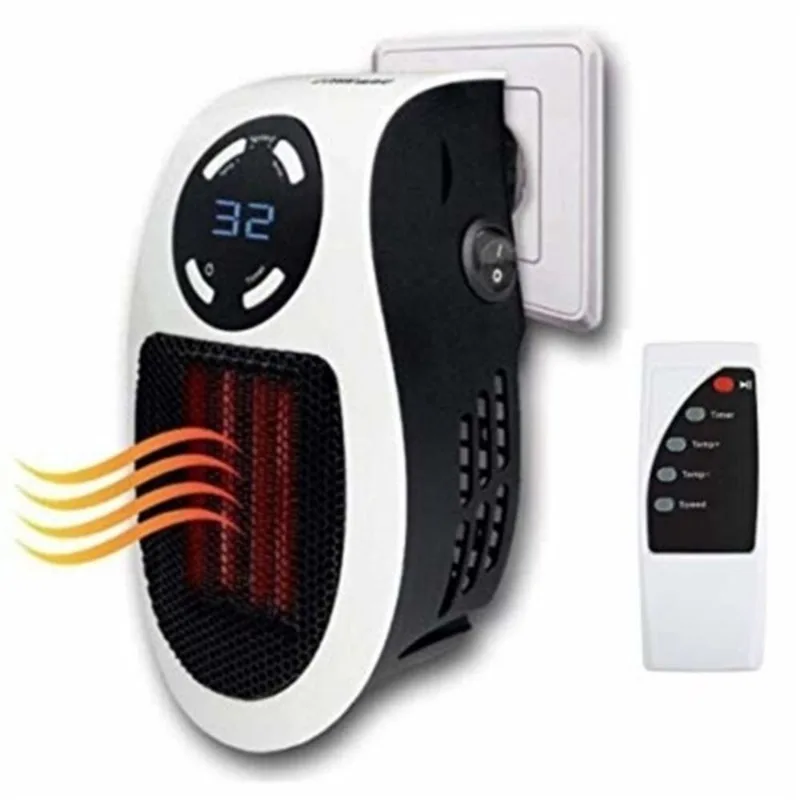 Aquecedor Para Tomada Com Controle Remoto Elétrico E Timer Para Uso Diário 220v