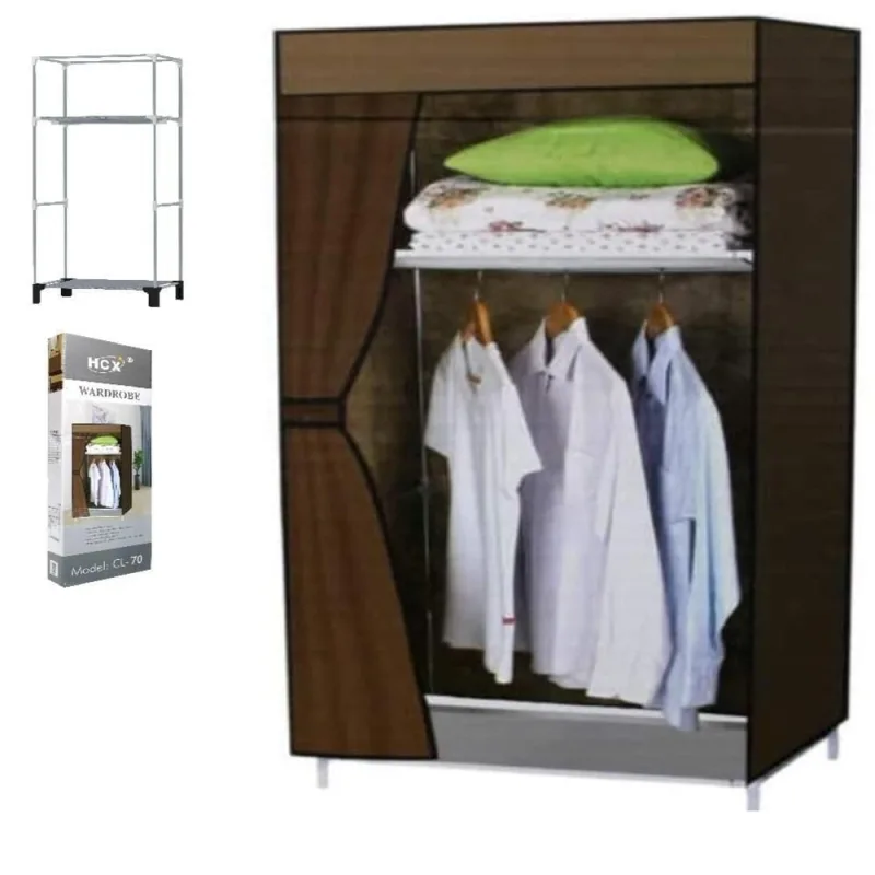 Guarda-roupa Portátil Organizador 30CM Cinza Anjinho da Guarda com Acabamento de Qualidade - OUTRAS - Móveis