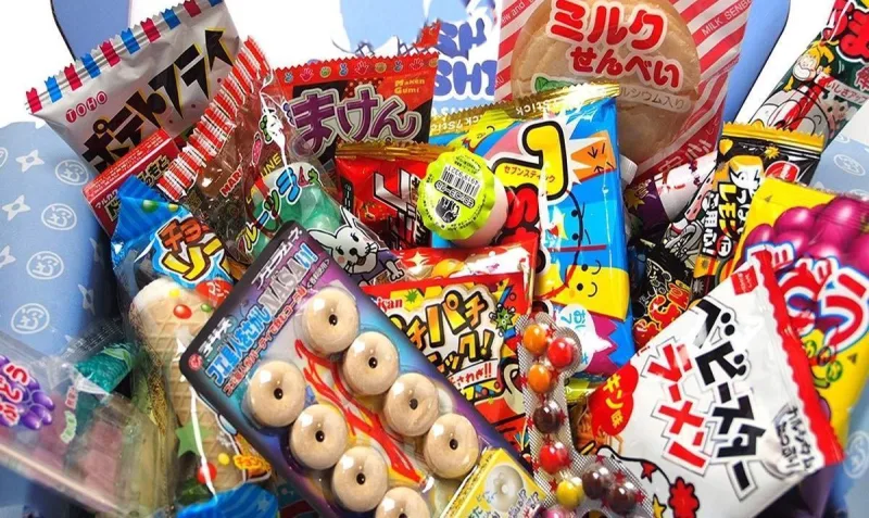 Kit 5 Produtos Japoneses Guloseimas Sabores Box Ásia - Não Informado