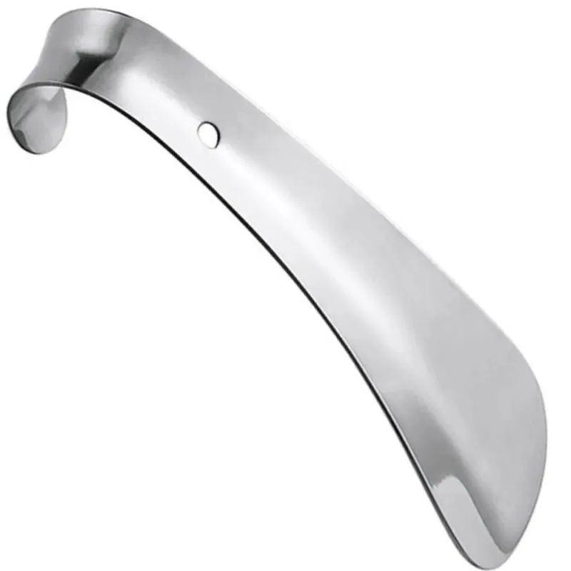 Calçadeira Curva Inox Calçar Sapato Tenis Sneaker Sapatenis - Não Disponível - Móveis