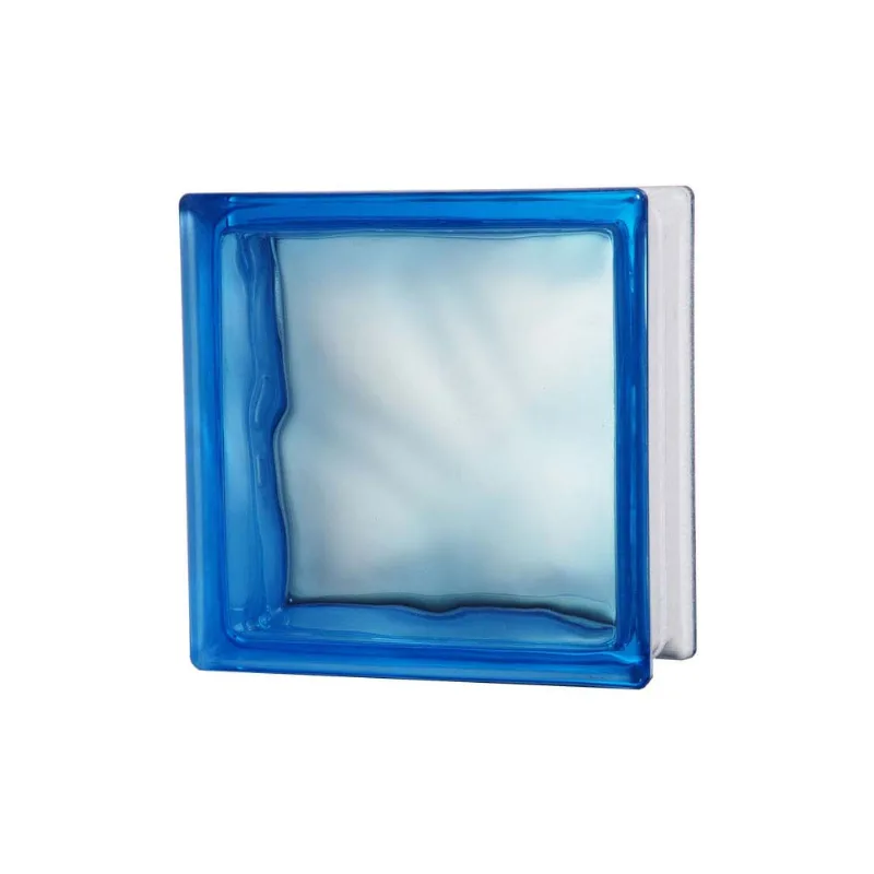 Bloco de Vidro Azul 19x19cm Exclusivo