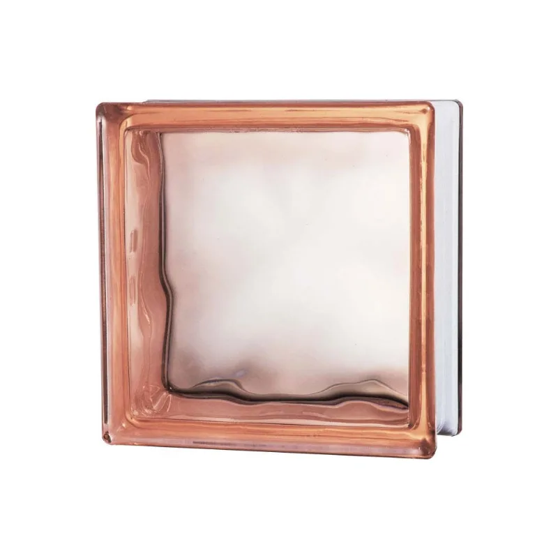 Bloco de Vidro Rosa 19x19cm Exclusivo