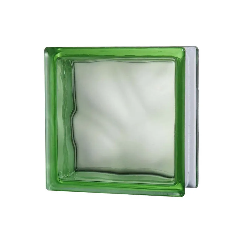 Bloco de Vidro Verde 19x19cm Exclusivo
