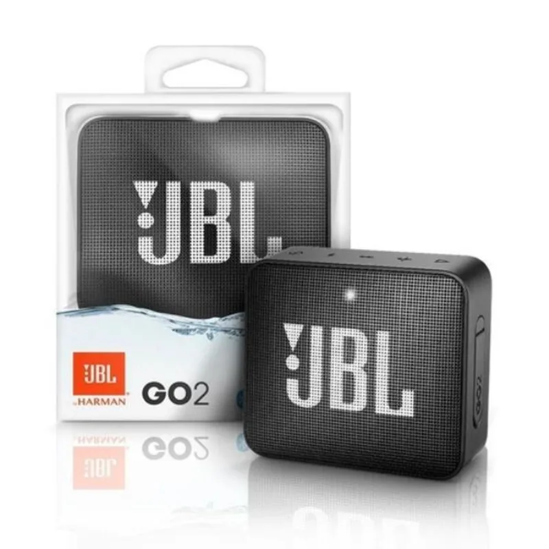 Caixa Bluetooth JBL GO2 Black, À prova d'água, Bluetootho Original Go 2