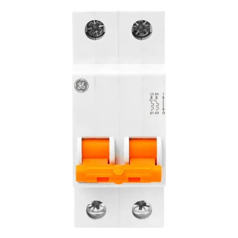 Mini Disjuntor Bipolar 63A Curva C GH6 GE Mini Disjuntor Bipolar 63A Curva C 6KA GH GE