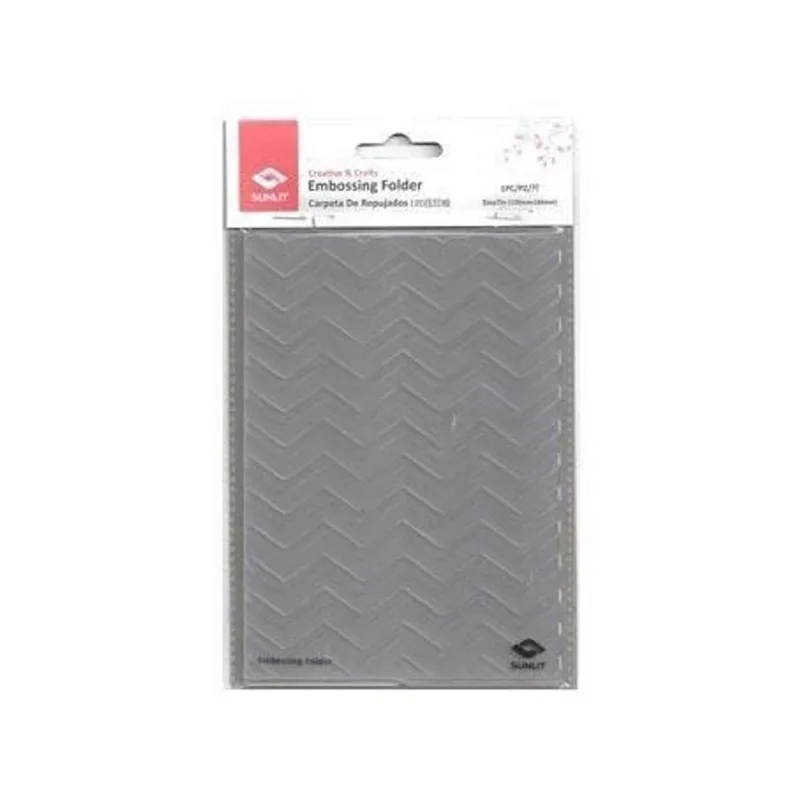 Placa de Textura Zigue-Zague Verticais 125x180mm Emboss Relevo