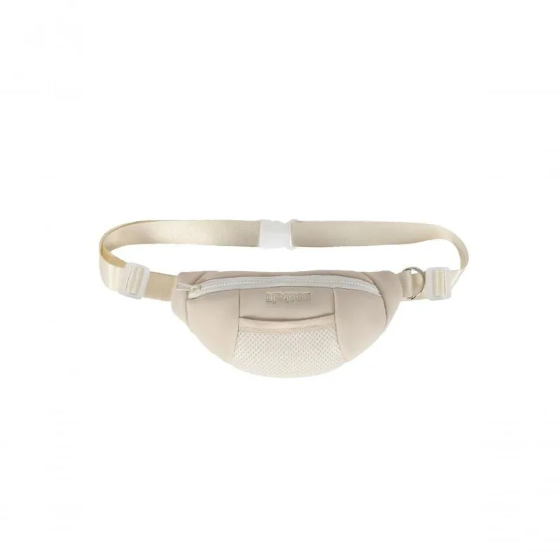 Pochete Pet Transversal Pequena Para Passeio Camp Com Argola E Porta Saquinho - Bege Bege - Up4You - Agro