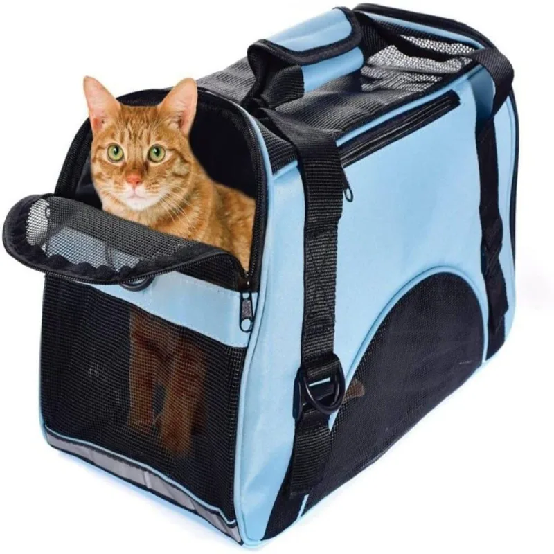 Mochila de Transporte para Pets Azul 6904 para Cachorro e Gato Azul 0,650KG 1 Unidade - OUTRAS - Esporte E Lazer