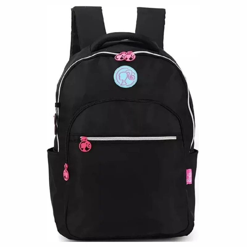 Mochila De Costas Barbie Preta (Ref.MJ46805BB-PT) - Luxcel