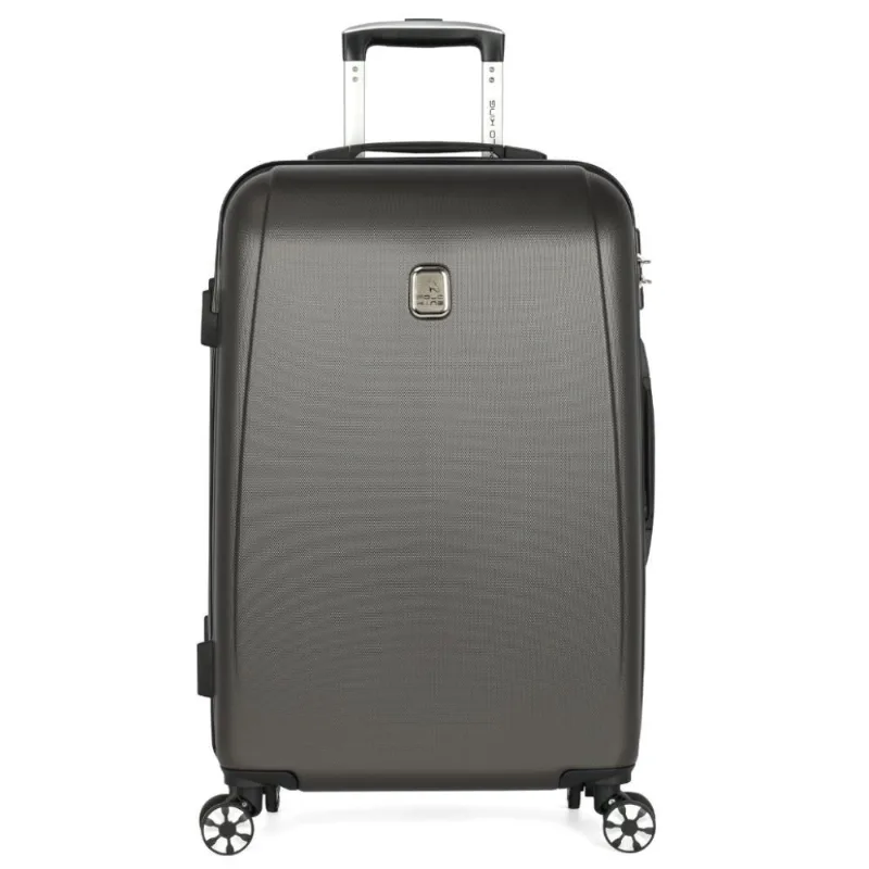 Mala de Bordo Abs 360° Geneva 10Kg Polo King - Grafite