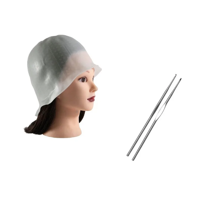 Touca Silicone C/ 2 Agulhas Reflexo E Mechas Luzes