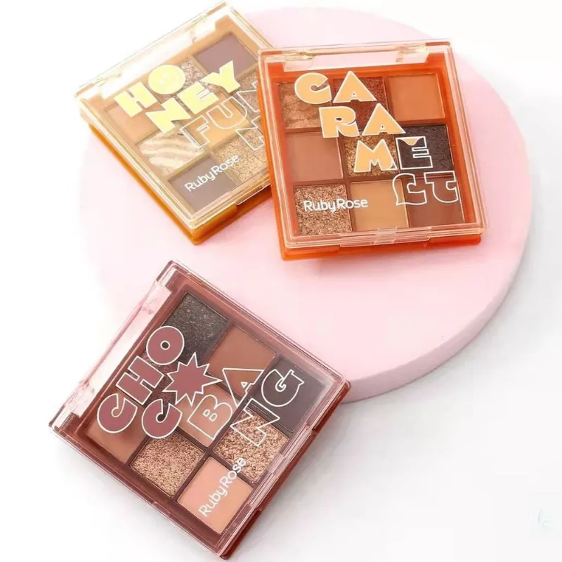 Paleta de Sombras 9 Cores ruby rose hb 1076