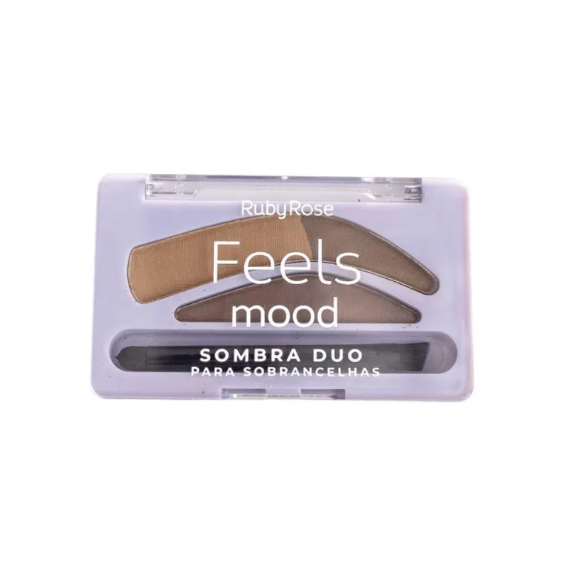 Sombra Duo Para Sobrancelhas Feels Mood Ruby Rose Cor 01