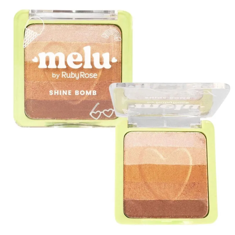Iluminador Melu By Ruby Rose Shine Bomb 02 Apple Pie 7,5G