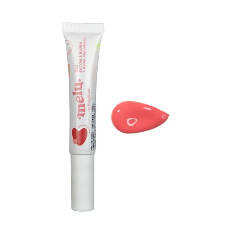 Batom e Blush 2x1 Casa de Boneca Melu By Ruby Rose