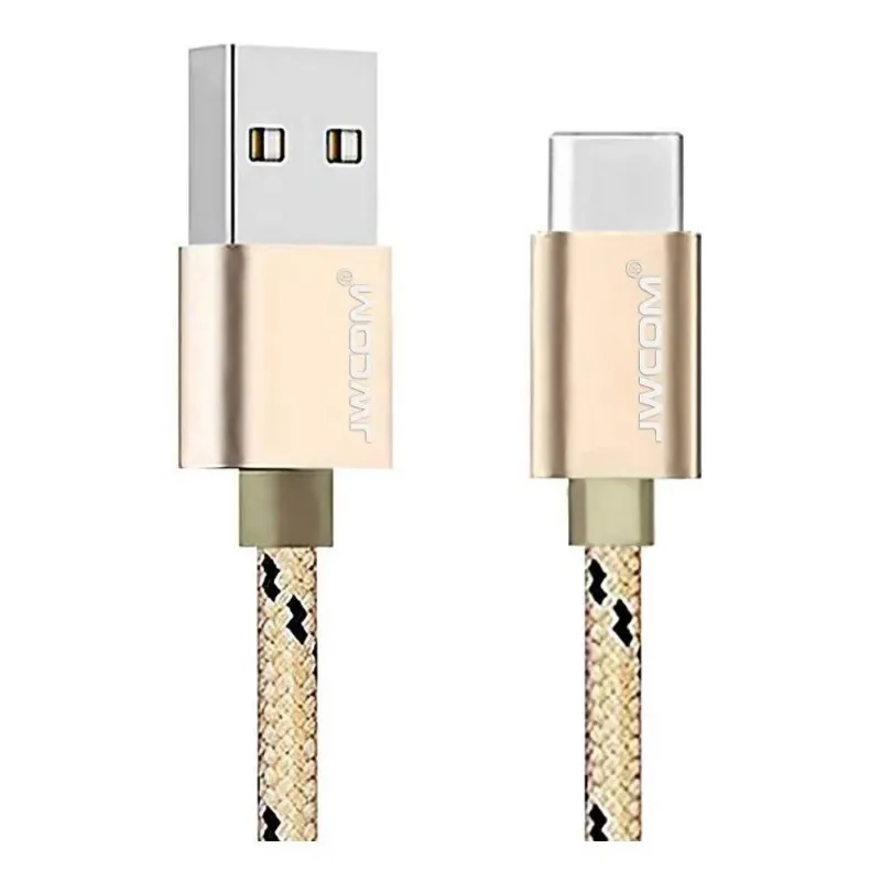 Cabo Usb Type-c Jwcom Original 2 Metros 2.4a - Reforcado