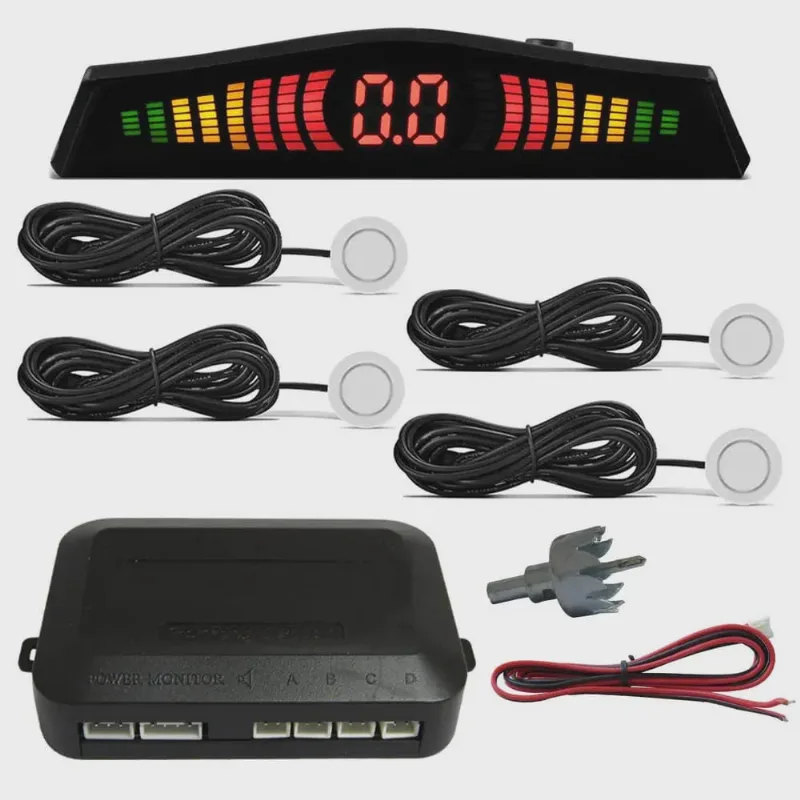 Sensor de Estacionamento Branco Capsula 22mm