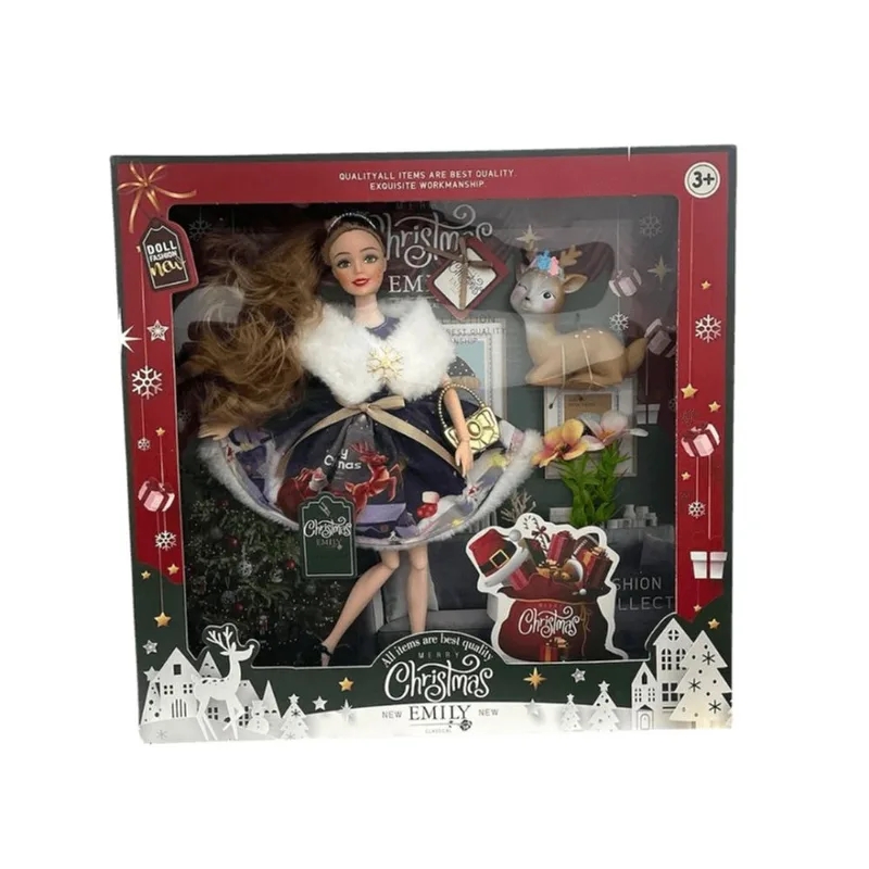 Boneca Natal Emily - Boneca de Colecao - Merry Christmas - Emily Classical TERRACO