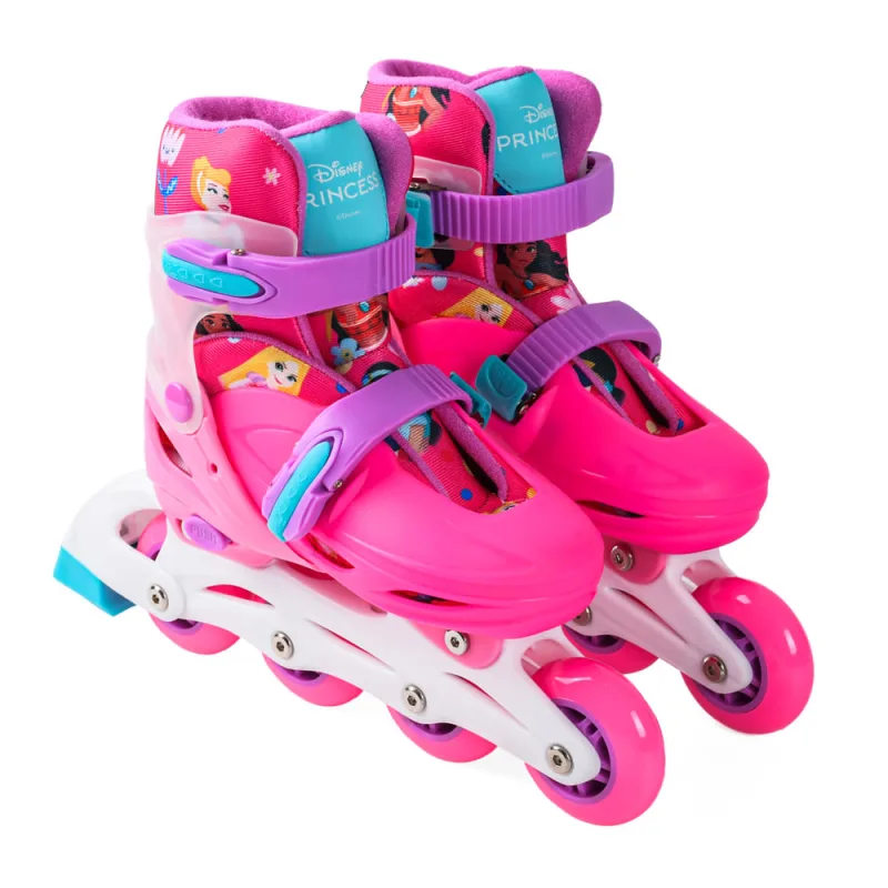 Patins Infantil Ajustável 2 em 1 Brink+ Princesa Rosa Tamanho 32-35 - Brink+ - Brinquedos