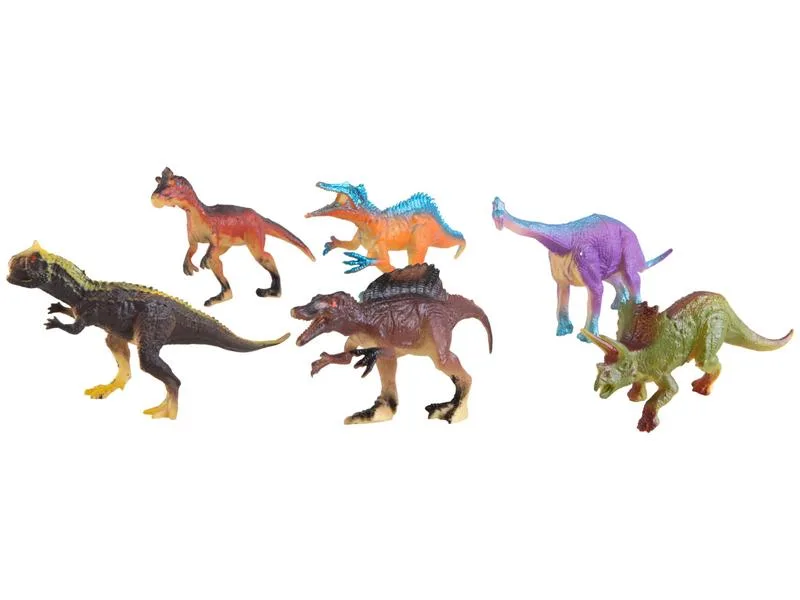 Dinossauro Infantil Lulie Kids ML100 6 Unidades Colorido - Lulie Kids - Brinquedos