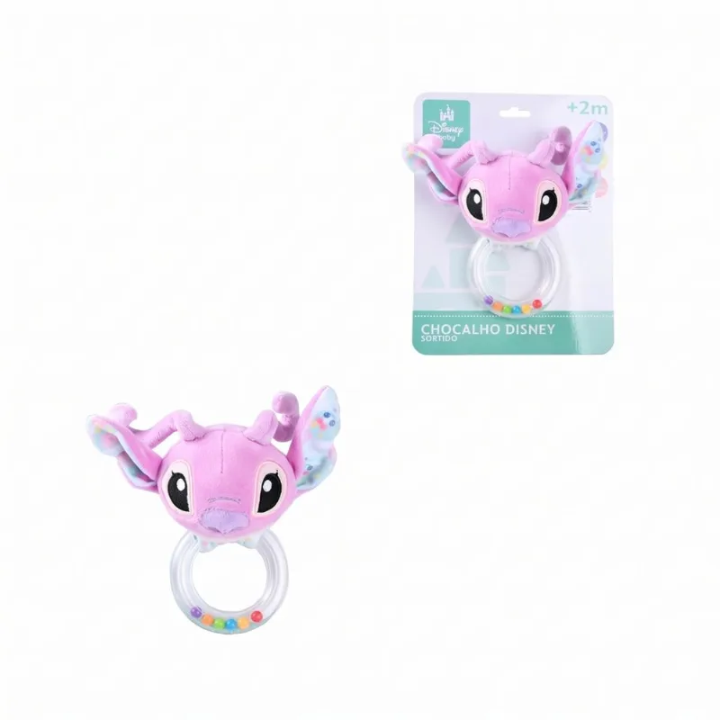 Chocalho De Pelúcia - Disney - Angel - New Toys