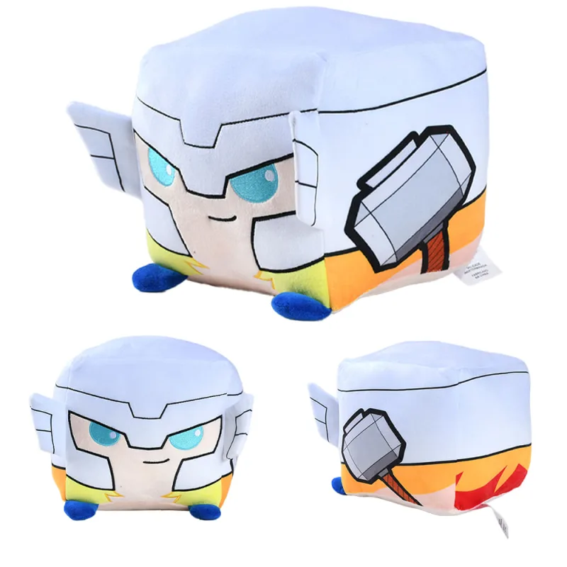 Pelúcia de Herói para Brincar Thor Brink+ Quadrada 20cm - Brink+ - Brinquedos