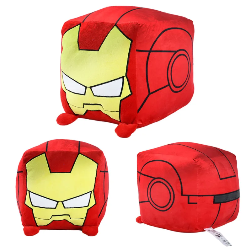 Pelúcia para Brincar Homem de Ferro Brink+ Quadrada 20cm Multicolorida - Brink+ - Brinquedos