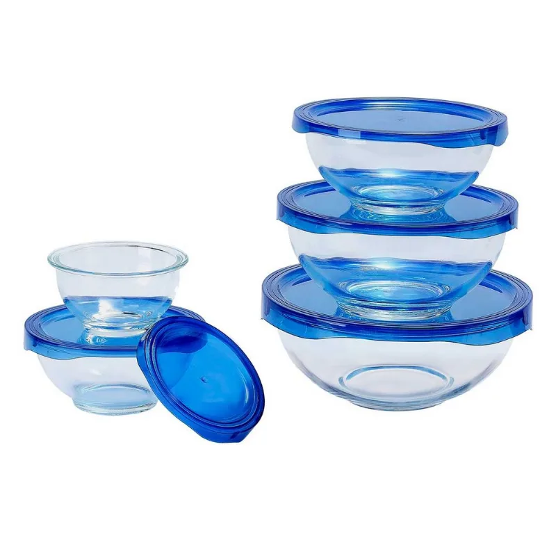 Conjunto de Tigelas Com Tampa Vitru com 5 Peças