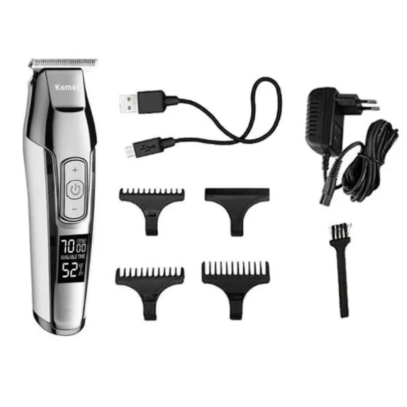 Máquina De Acabamento E Barba Profissional Kemei KM-5027