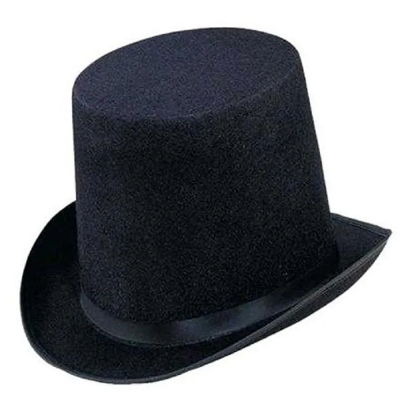 Cartola Para Noivos Feltro Aveludado 16cm Preto Estilo Mágico