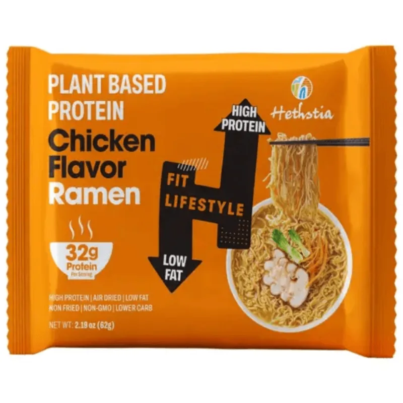 Macarrão Instantâneo 32g Proteína Hethstia Sabor Frango 62g