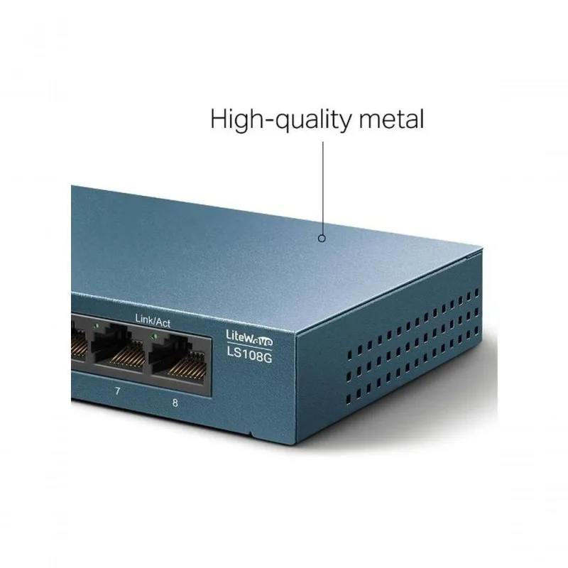 Switch De Mesa Tp-link, 8 Portas 10-100-1000mbps - Ls108g - tp-link - Agro