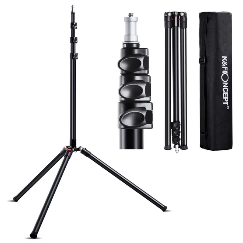 Tripé de Iluminação K&F Concept 2,30m - Super Estável