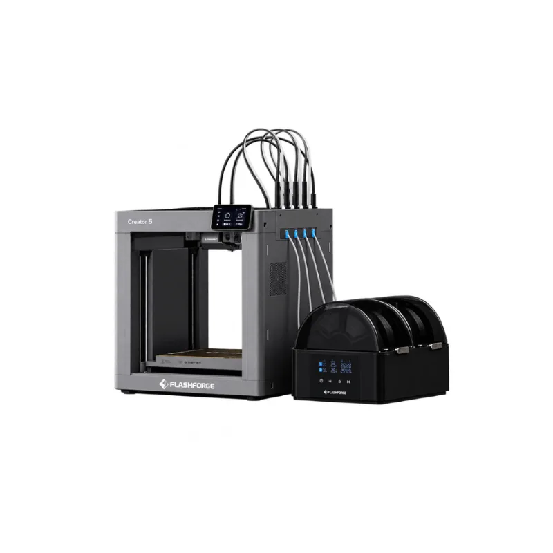 Impressora 3D Industrial Flashforge Creator 5, Idex Quadruplo, 4 Extrusoras, Wi-Fi Usb 127V