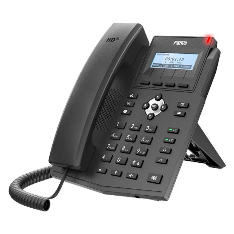 Telefone Ip X1sg Fanvil Gigabit Poe 2 Linhas Sip Com Fonte E Display Luminoso