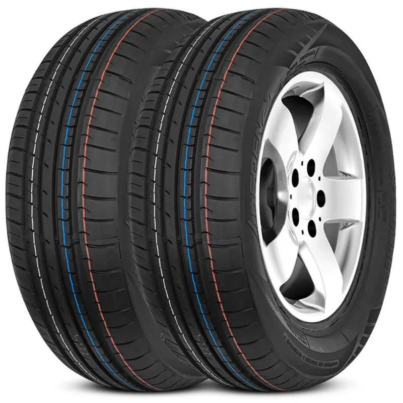Kit 2 Pneu Aro 16 205/55R16 Aderenza Speedline D2 91V TL