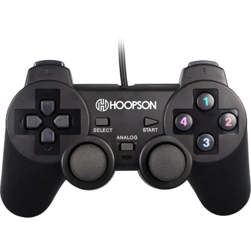 Controle para Jogo PC Dual SHOCK USB 2.0 Preto - Hoopson