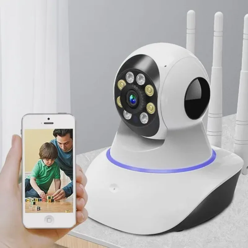 Camera Ip Wifi Robozinho Baba Eletronica Com Audio Hd 1.3mp