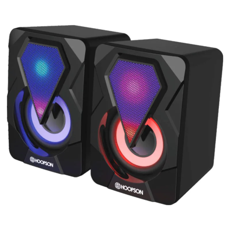 Caixa de Som com LED para Computador Hoopson CX-PC021LED - Hoopson