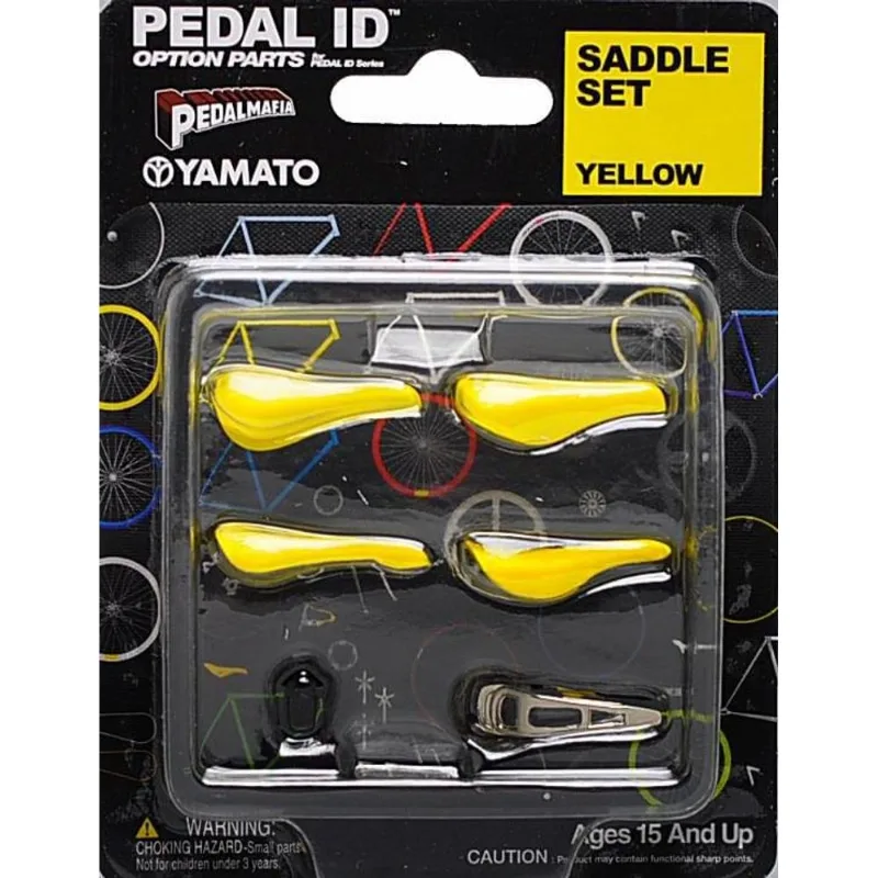 Bicicleta De Brinquedo Yamato Pedal Id, Escala 1:9 Com Conjunto De Selim Amarelo