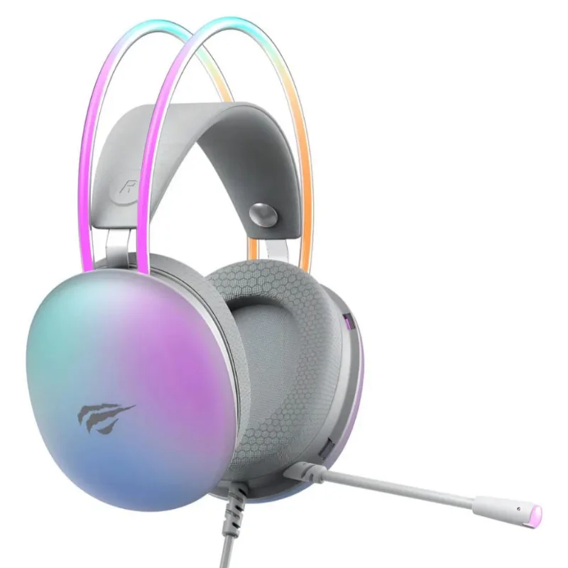 Headset Gamer Havit Gamenote H2037d Rgb Branco