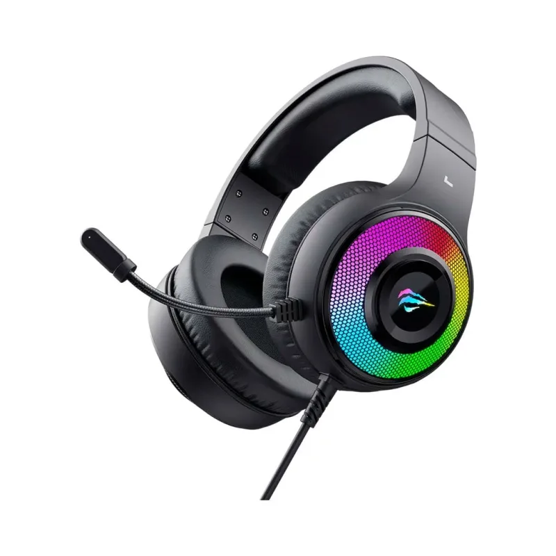 Headset Gamer Havit H2042D P2 PC/USB RGB Preto - AC3182 - Havit