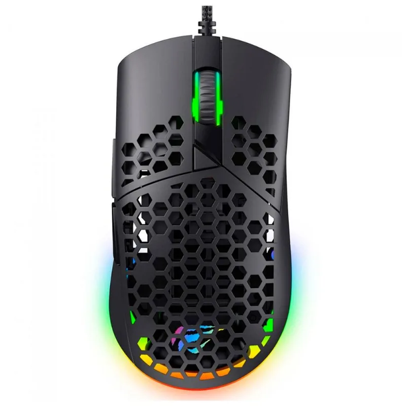 Mouse Gamer Havit Ms1036 - 7200dpi - Iluminação Rgb - Conexão Usb - Hvms-ms1036-bk
