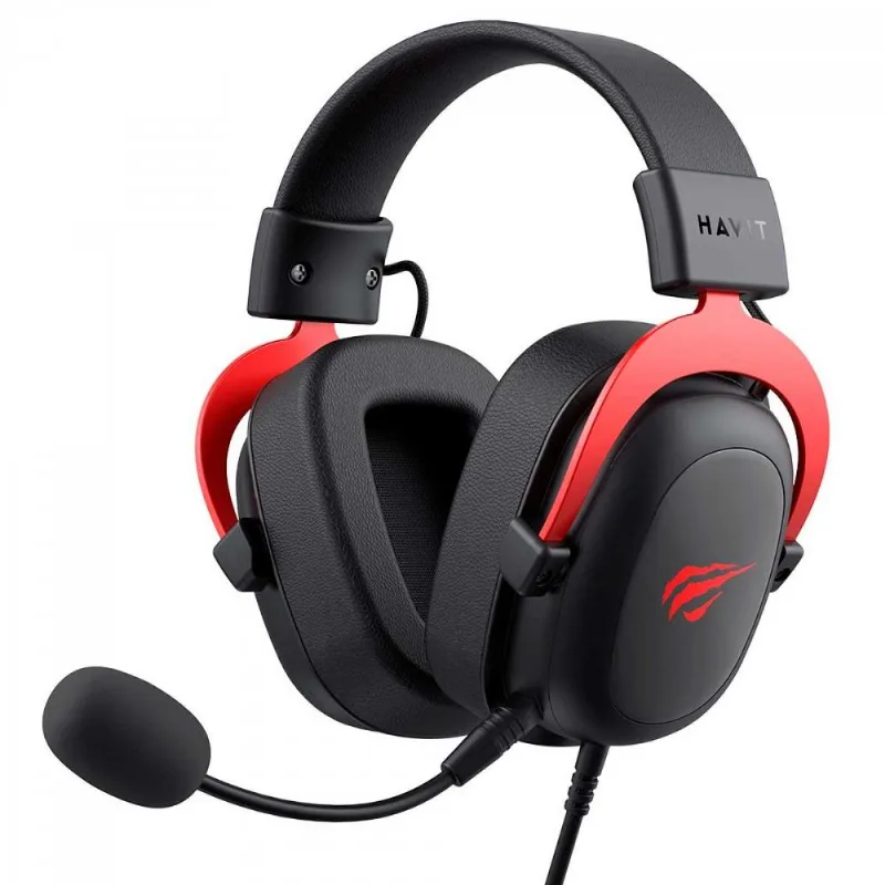 Headset Gamer Havit Gamenote H2002d - Drivers 53mm - Conexão P2 - Preto E Vermelho - H2002d-br
