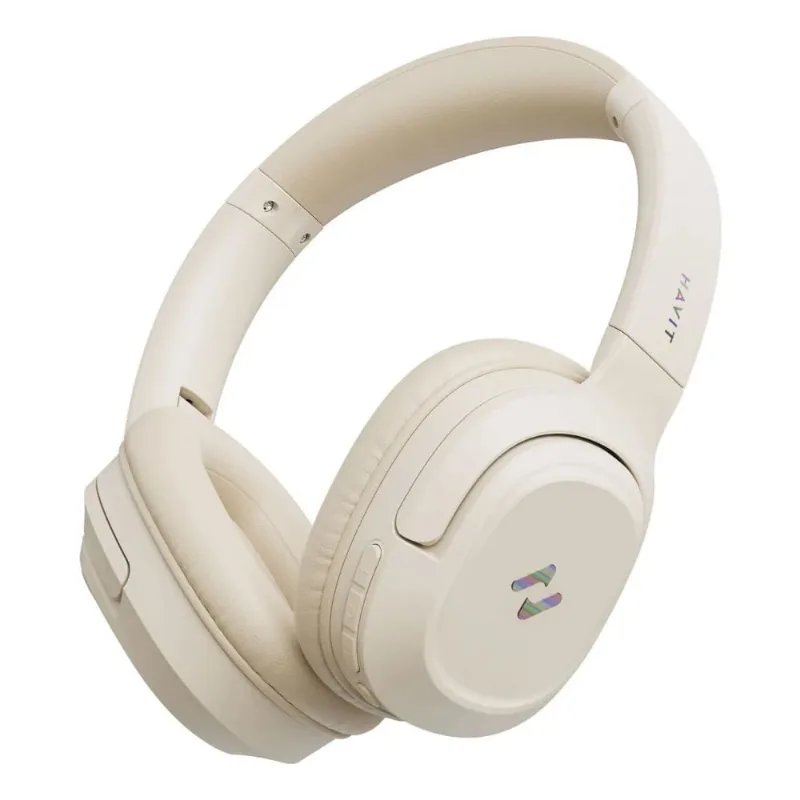Fone De Ouvido Bluetooth Havit H612bt Pro Anc Bege