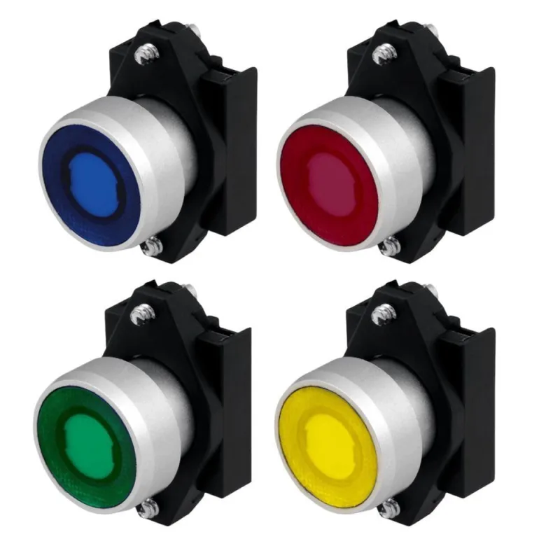 Frontal Botão Modular Sinalizado Siemens 3SB6 Atuador Iluminado 22MM Bivolt - Siemens - Agro