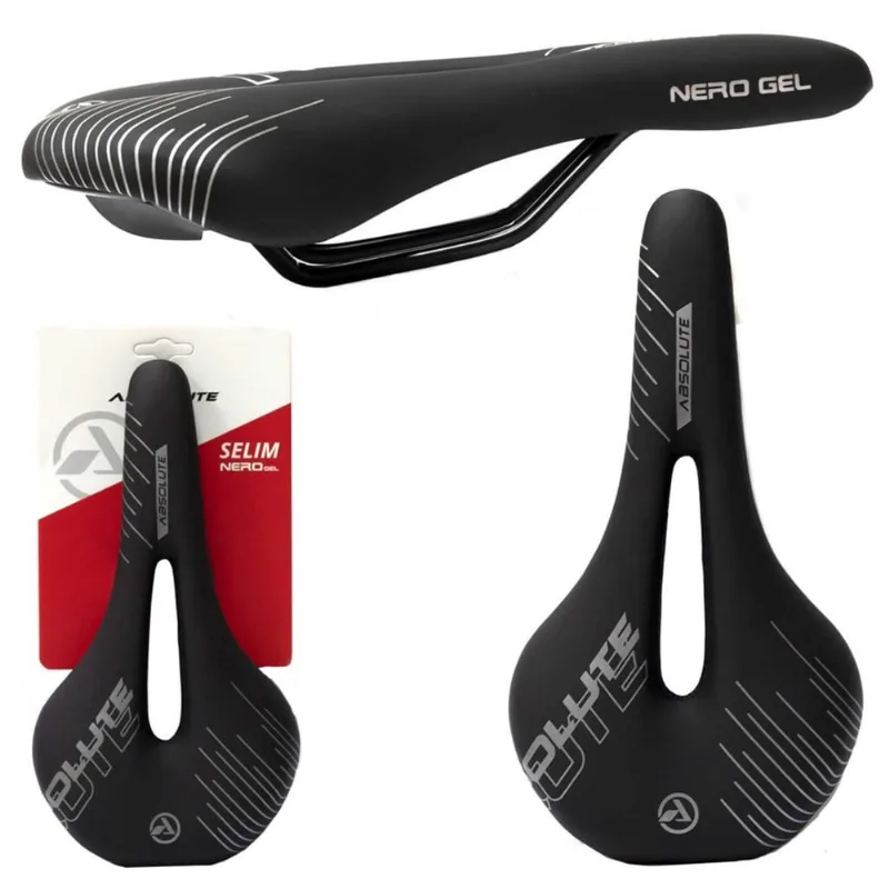 Selim Banco Absolute Nero Gel 268 X 146Mm Vazado Speed Mtb
