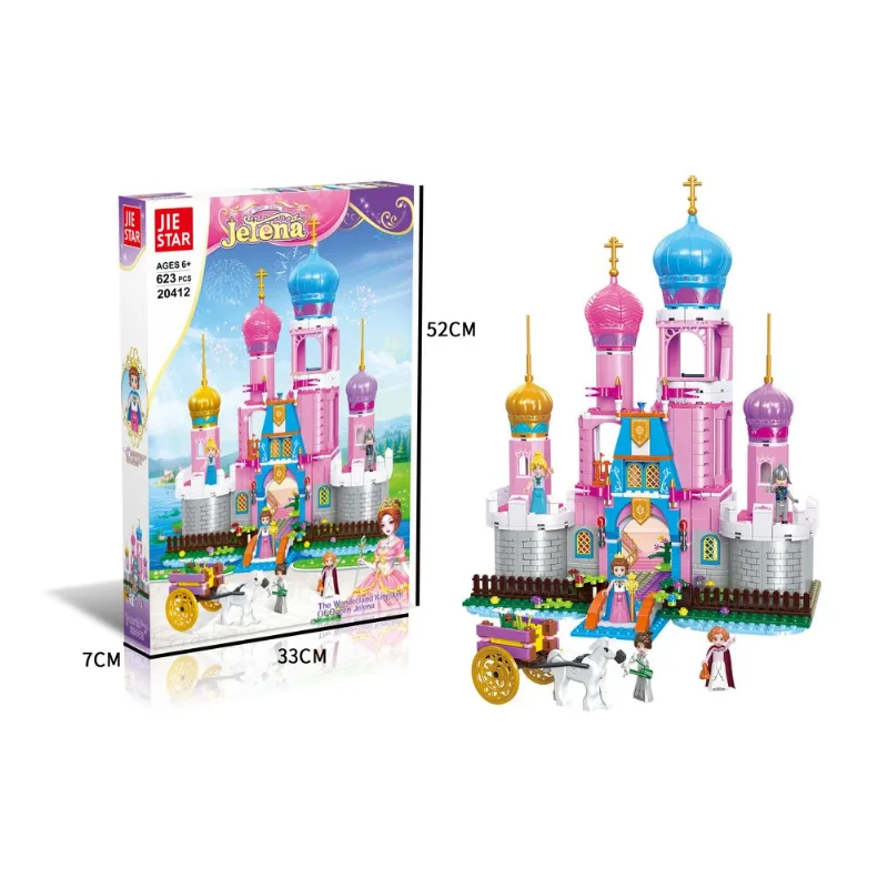 Blocos de Montar Castelo das Princesas 623pçs JIESTAR